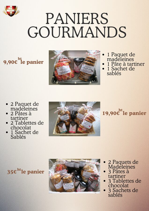 Produits de la Boulangerie des Glières
